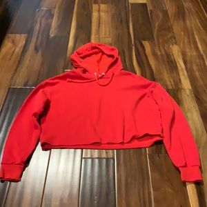 Red crop top